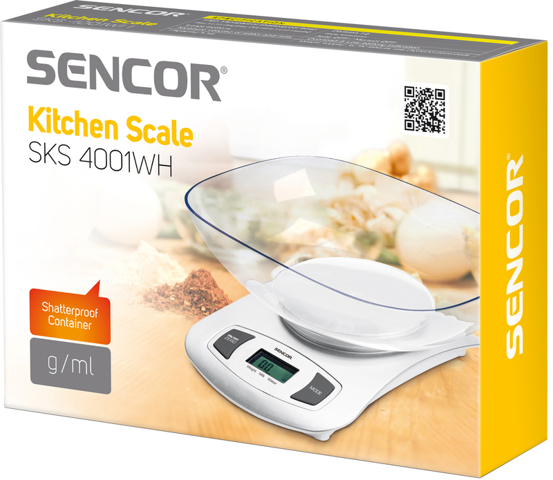 Ваги кухонні Sencor SKS4001WH фото