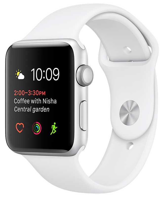 Смарт-годинник Apple Watch Series 1 38mm Silver Aluminium Case with White Sport Band (ZKMNNG2) фото