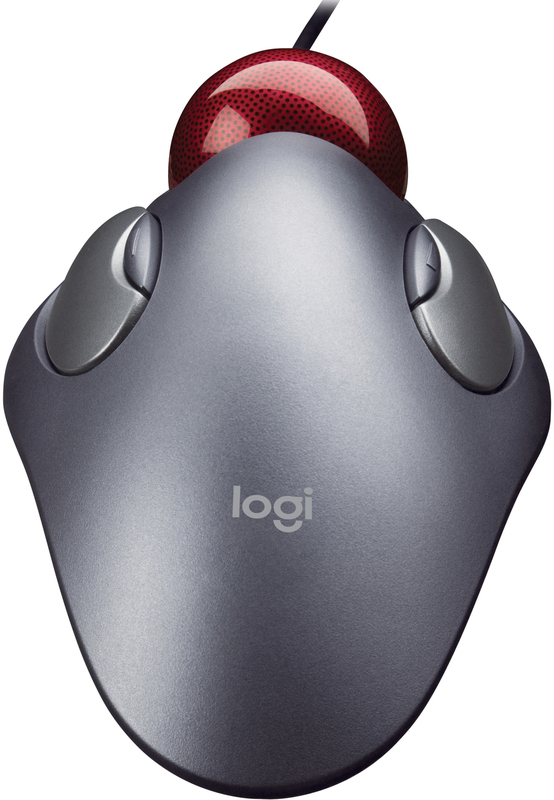 Миша Logitech TrackMan Marble трекбол (Gray) 910-000808 - фото - №2