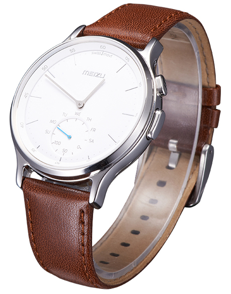 Смарт-часы Meizu Light Smartwatch Brown Leather Band фото