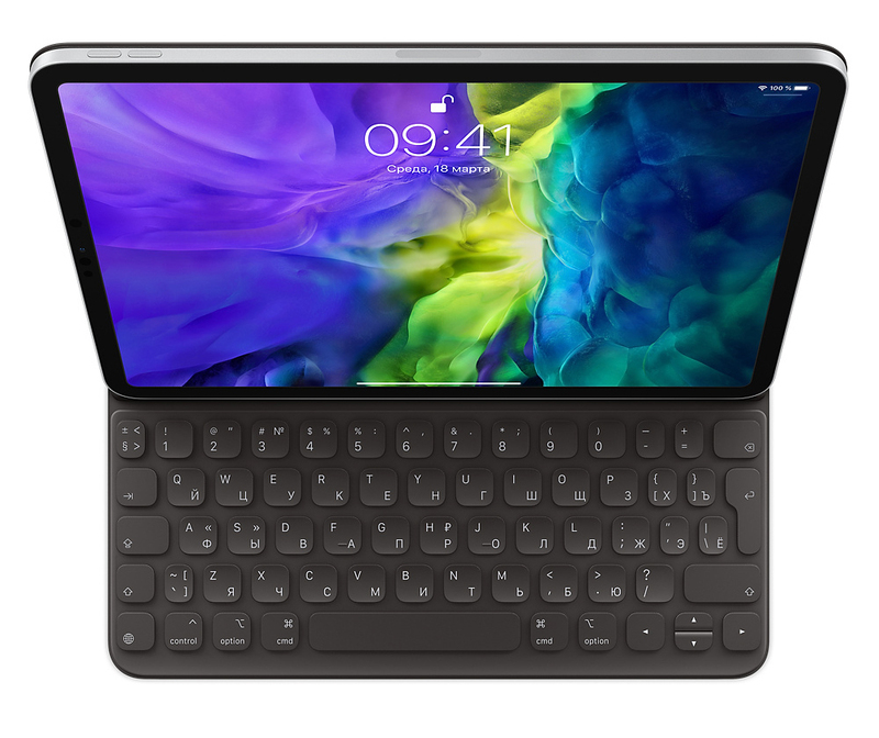 Чохол-клавіатура Apple Smart Keyboard Folio (2nd gen) Ru MXNK2RS/A для iPad Pro 11" фото