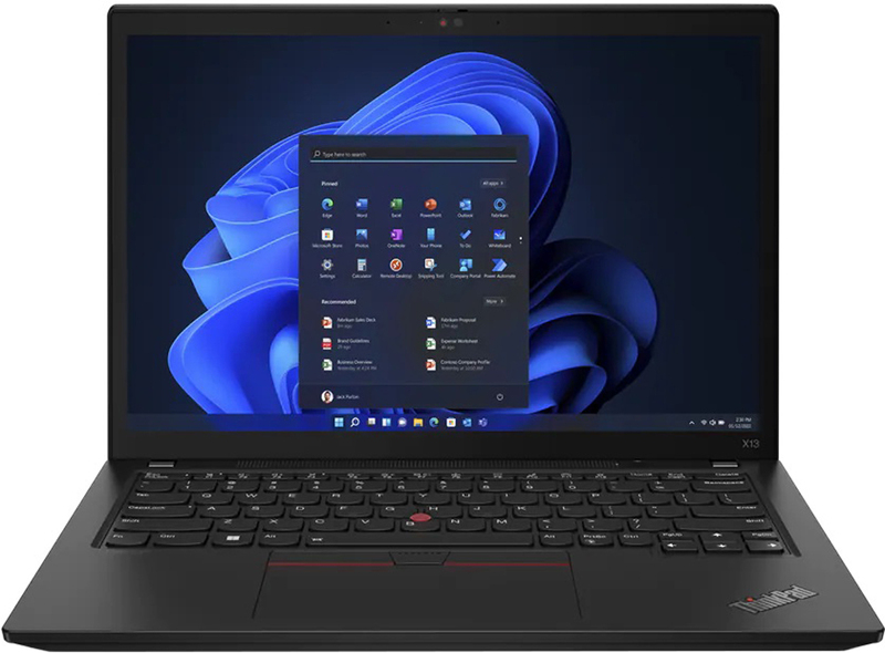 Ноутбук Lenovo ThinkPad X13 Gen 3 Villy Black (21BN00B6RA) - фото - №0