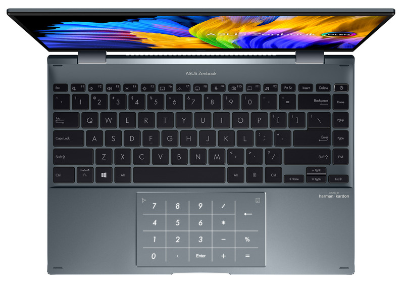 Ноутбук Asus ZenBook 14 Flip OLED UP5401EA-KN113W Pine Grey (90NB0V41-M004Y0) фото