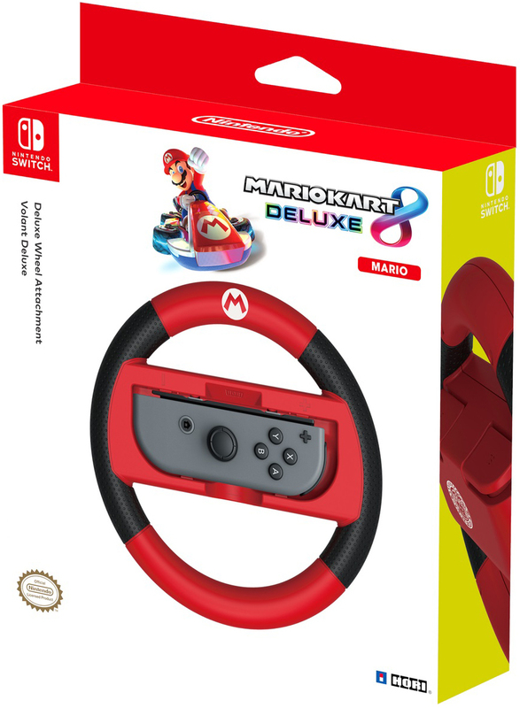 Руль для Nintendo Switch Steering Wheel Deluxe Mario Kart 8 Mario (873124006520) фото