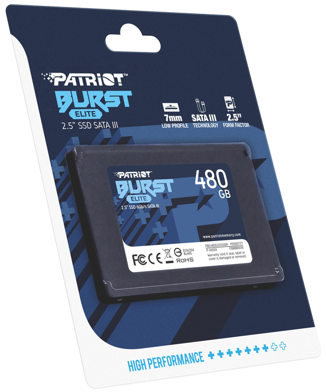 SSD Накопитель 2.5 Patriot 480GB SATA TLC Burst Elite PBE480GS25SSDR фото