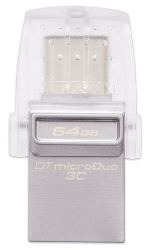 Флеш-память Kingston DataTraveler microDuo 3C 64G (Silver) DTDUO3C/64GB фото