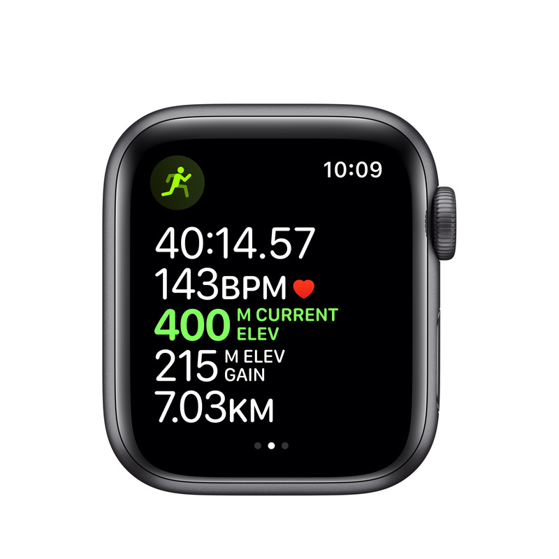Apple Watch Series 5 40mm Space Gray Aluminum Case with Black Sport Band MWV82GK/A УЦІНКА фото