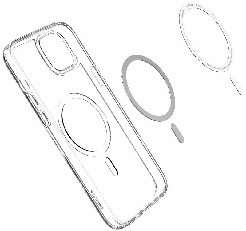 Чохол для iPhone 14 Plus Spigen Ultra Hybrid MagFit (Carbon Fiber) - фото - №3