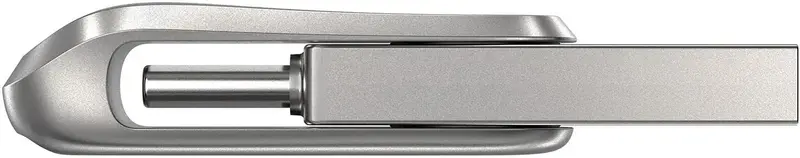 USB-Flash SanDisk 256GB USB 3.1 Type-A + Type-C Dual Drive Luxe Срібний - фото - №3