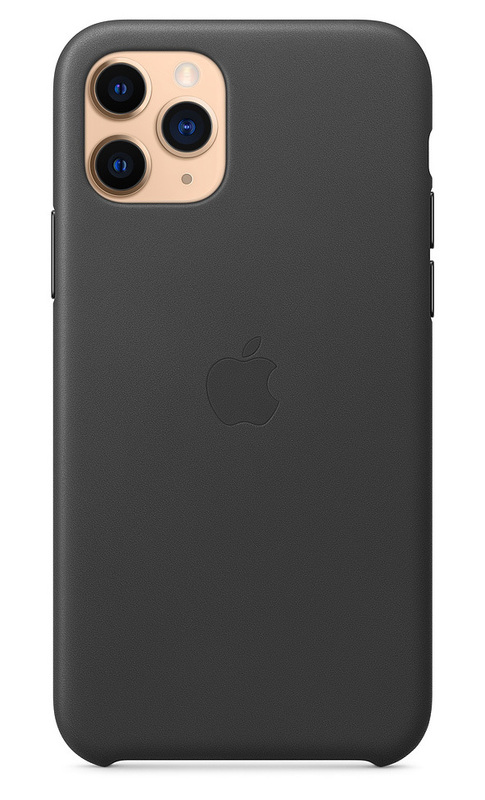 Чохол Apple Leather Case (Black) MWYE2ZM/A для iPhone 11 Pro фото