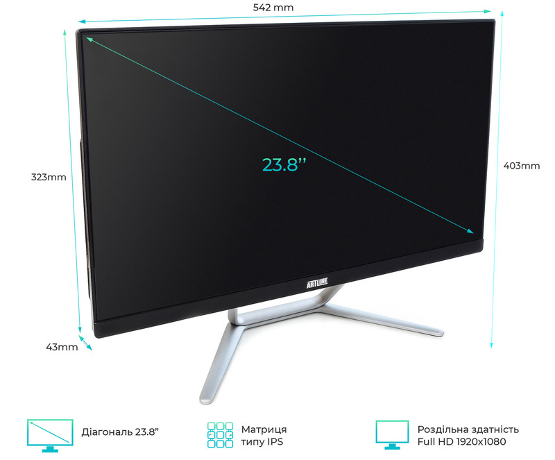 Моноблок ARTLINE Home G41 (G41v24Win) Black - фото - №1