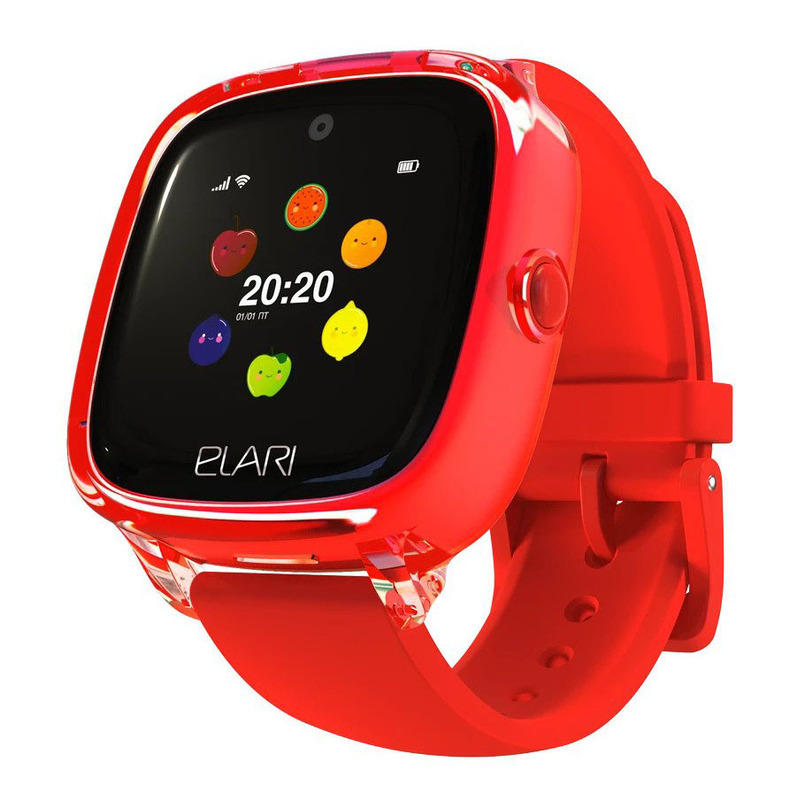Детские смарт-часы с GPS-трекером Elari KidPhone Fresh (Red) KP-F/Red фото