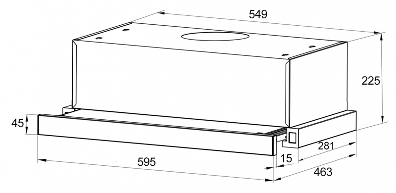 Витяжка Grunhelm GVT 114 B - фото - №1