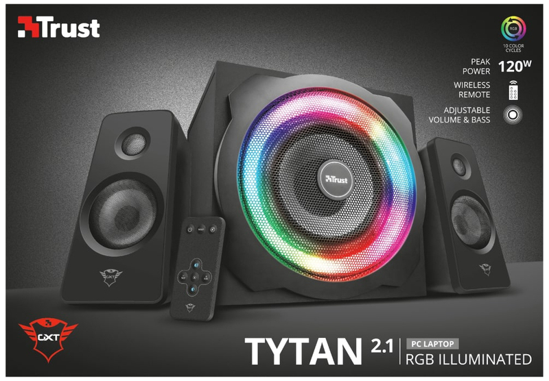 Акустична система Trust 2.1 GXT 629 Tytan RGB (Black) 22944_TRUST фото