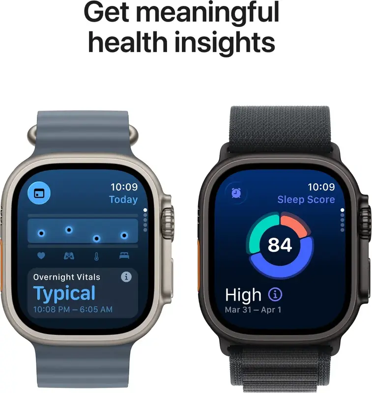 Apple Watch Ultra 3 GPS + Cellular 49mm Natural Titanium Case with Natural Titanium Milanese Loop M (MEWY4QP/A) - фото - №2