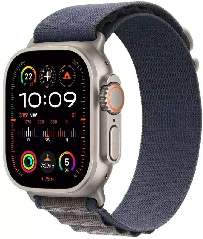 Ремінець для годинника Apple Watch 49mm Blue Alpine Loop - Large (MT5M3ZM/A) фото