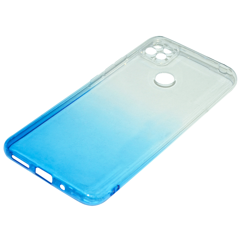 Чехол WAVE Силикон 0.5 mm Gradient Design (white/blue) для Xiaomi Redmi 9C фото