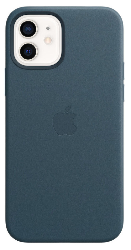 Чохол Apple Leather Case with MagSafe (Baltic Blue) MHKE3ZE/A для iPhone 12 и iPhone 12 Pro фото