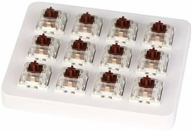 Набір механічних перемикачів Keychron Gateron Switch with Holder Set 12Pcs/Set (Brown) Z3_KEYCHRON фото