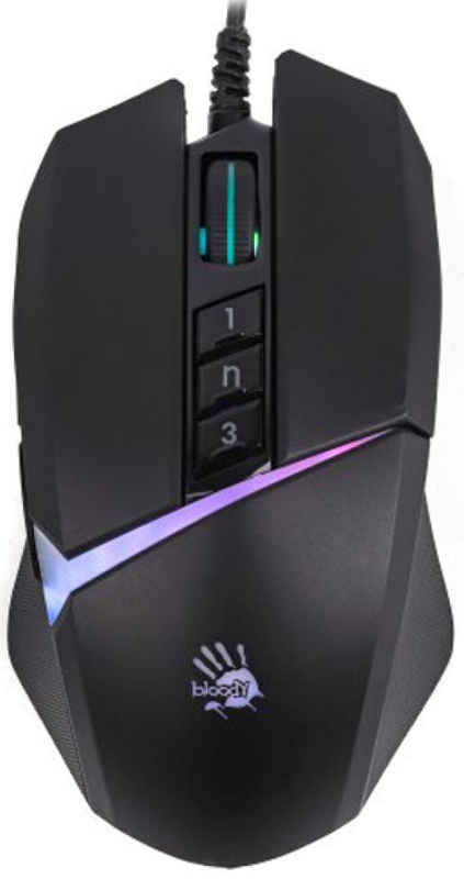 Ігрова комп'ютерна миша A4 Tech W60 Max Bloody (Stone Black) фото