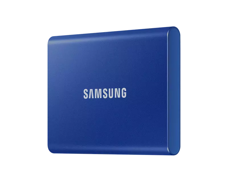 Зовнiшнiй SSD Samsung T7 2Tb USB 3.2 Type-C синій фото