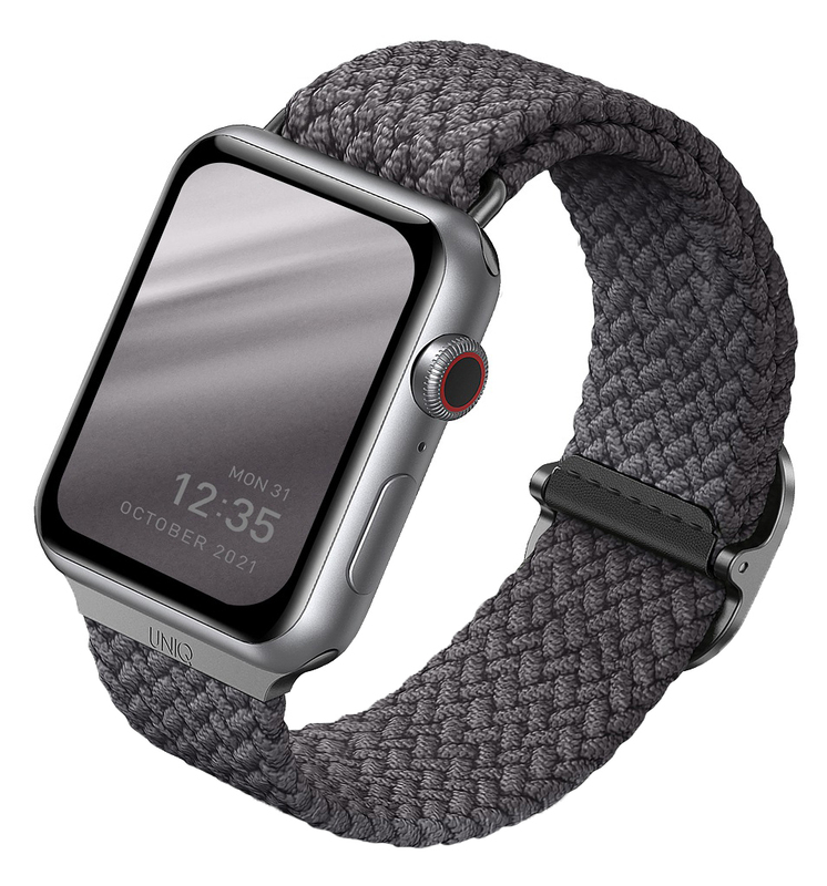 Ремінець UNIQ ASPEN BRAIDED (Granite Grey) для Apple Watch 38/40 фото