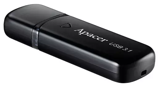 USB-Flash Apacer 64GB USB 3.1 AH355 Чорний фото