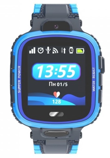 Детские часы-телефон с GPS трекером GOGPS K27 (Blue) фото