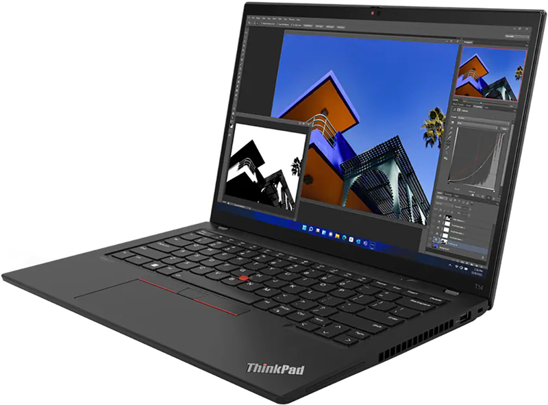 Ноутбук Lenovo ThinkPad T14s Gen 3 Thunder Black (21CQ003WRA) - фото - №1