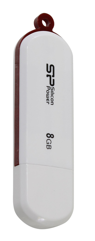 Флеш-память Silicon Power LuxMini 320 8Gb (White) SP008GBUF2320V1W фото