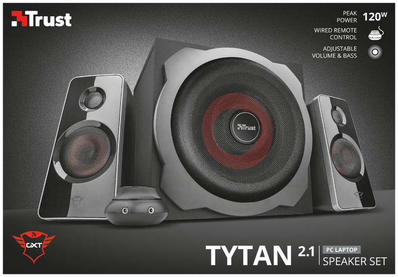 Акустична система Trust 2.1 GXT 38 Tytan Ultimate Bass Speaker Set (Black) 19023_TRUST фото