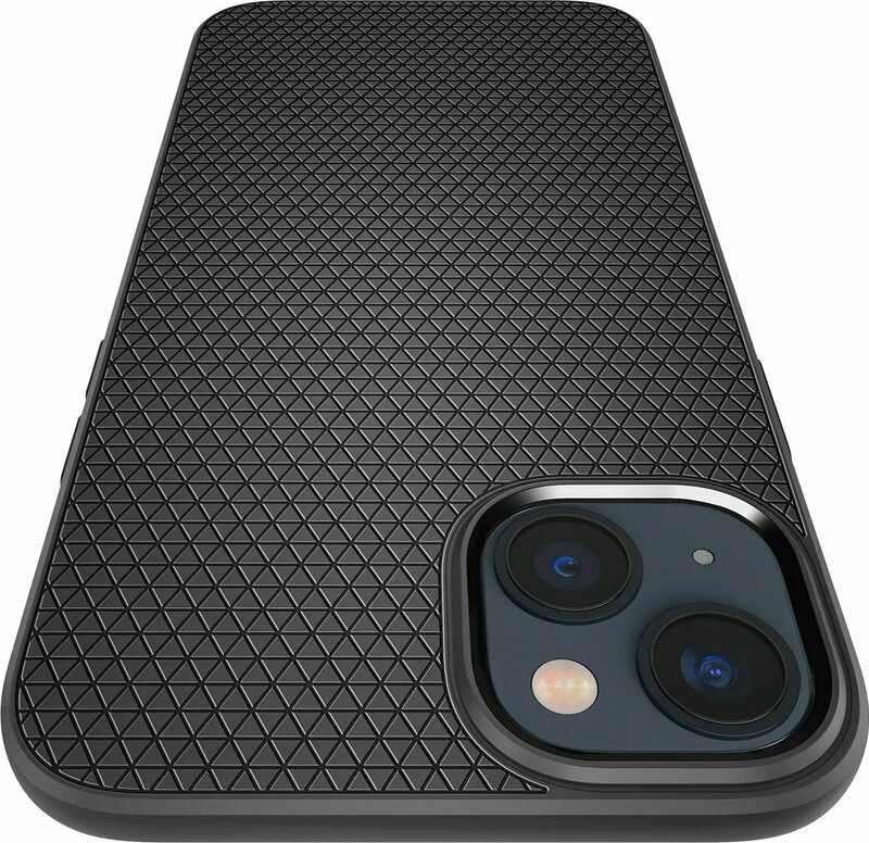 Чeхол для iPhone 14 Plus Spigen Liquid Air (Matte Black) - фото - №8
