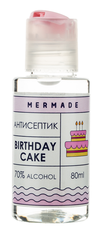 Антисептик для рук Mermade - Birthday Cake 80 ml MR0011B фото
