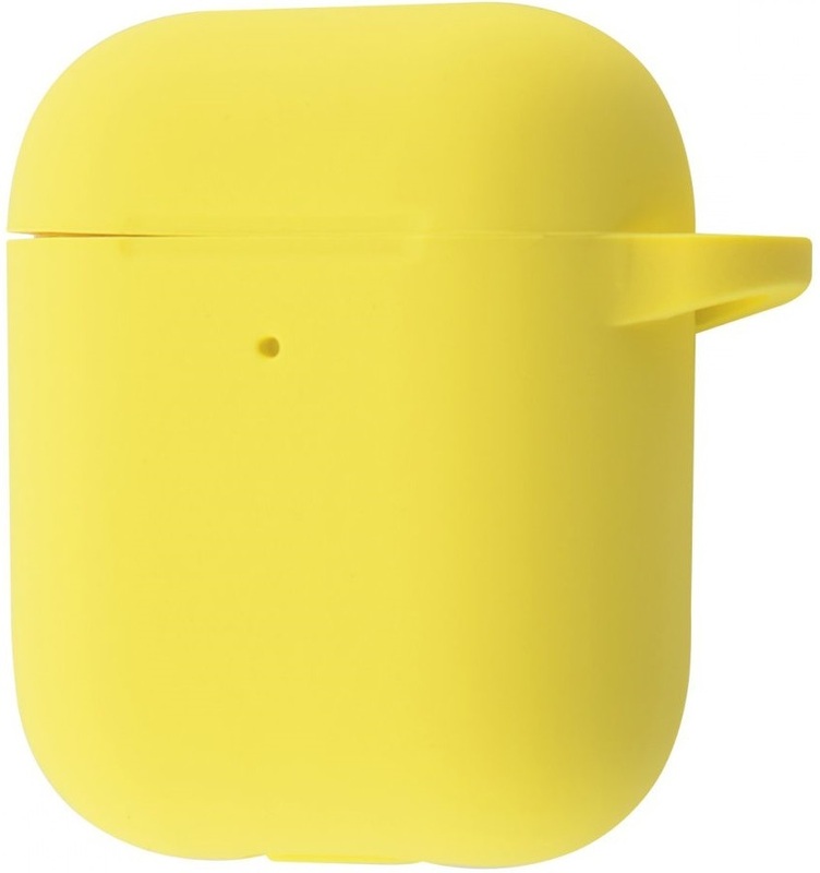 Чехол Silicone Case New для AirPods 1/2 (Yellow) фото