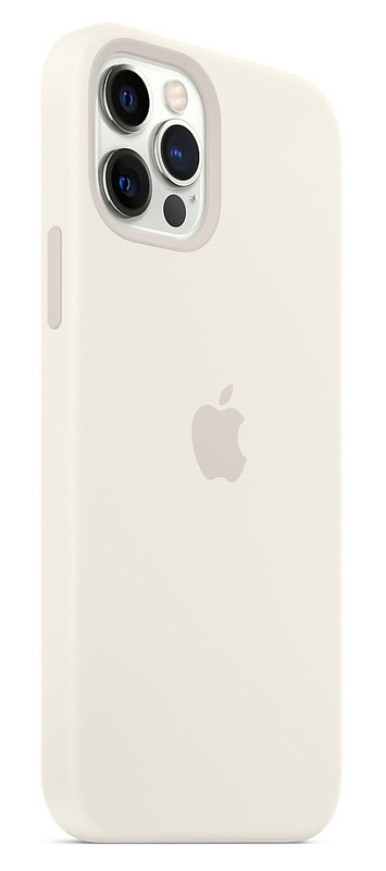 Чохол Apple Silicone Case with MagSafe (White) MHLE3ZM/A для iPhone 12 Pro Max фото