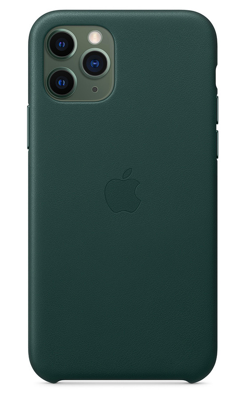 Чохол Apple Leather Case (Forest Green) MWYD2ZM/A для iPhone 11 Pro фото