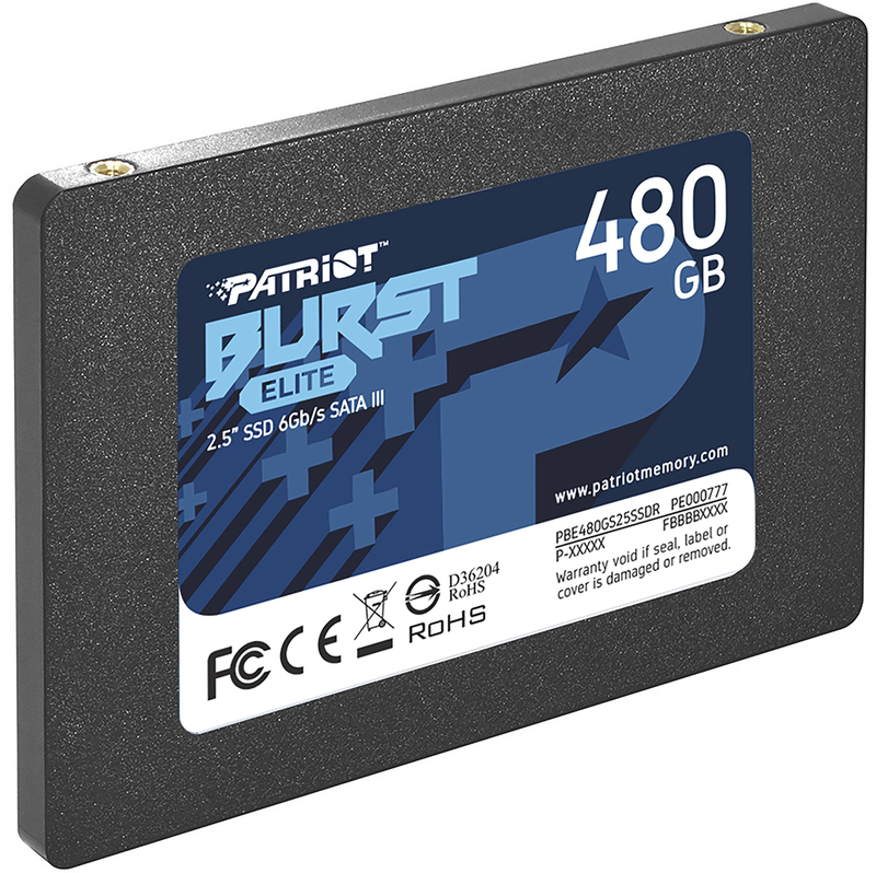 SSD Накопитель 2.5 Patriot 480GB SATA TLC Burst Elite PBE480GS25SSDR фото