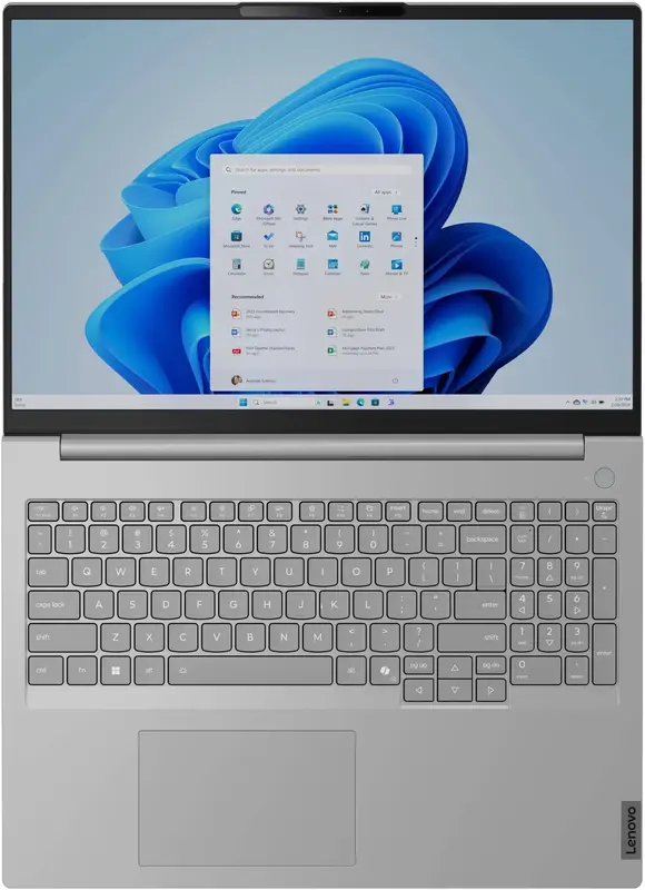 Ноутбук Lenovo ThinkBook 16 G8 IRL Arctic Grey (21SHA0BFRA) - фото - №4