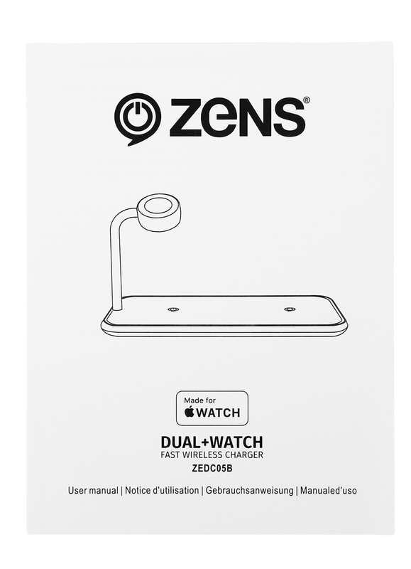 Бездротовий ЗП Zens Dual + Apple Watch (ZEDC05B/00) Black фото