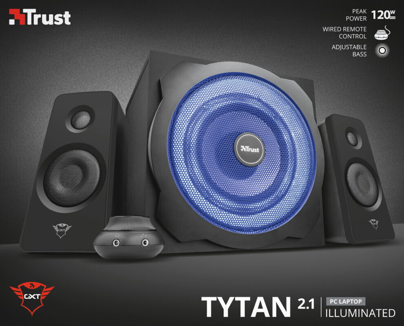Акустична система Trust 2.1 GXT 628 Tytan Illuminated Speaker Set (Black) 20562_TRUST фото