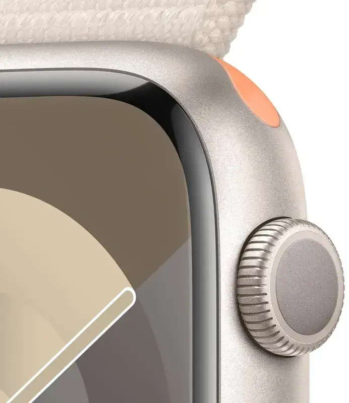 Б/В Apple Watch Series 9 45mm Starlight Aluminum Case with Starlight Sport Loop ( Це ТОП) - фото - №2