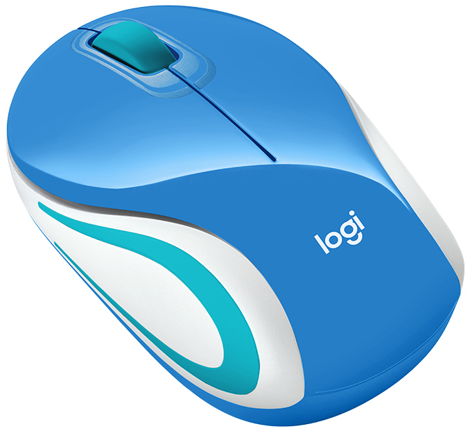 Мышь Logitech Wireless Mini M187 (Blue) 910-002733 фото