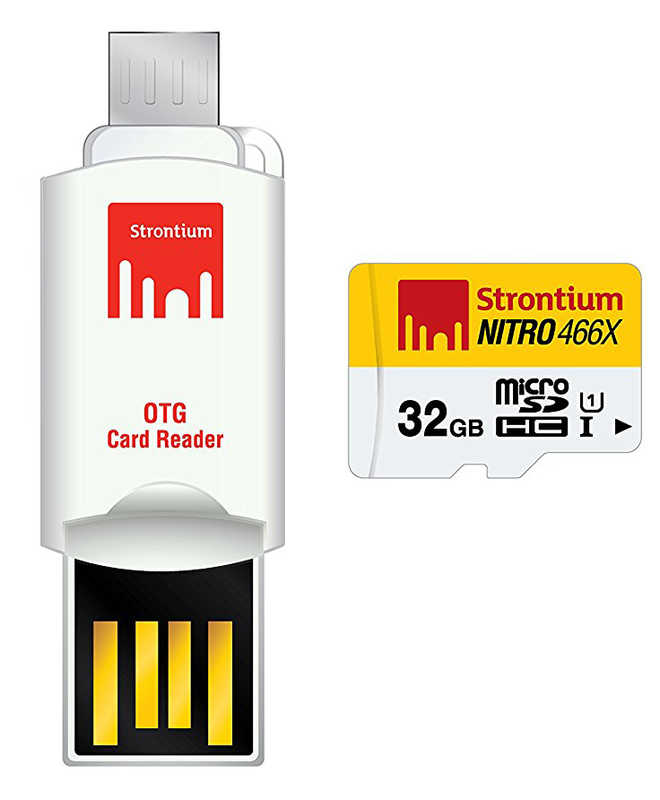 Карта пам'яті Strontium MicroSD 32Gb (Class10) + OTG Card Reader SRN32GTFU1T фото