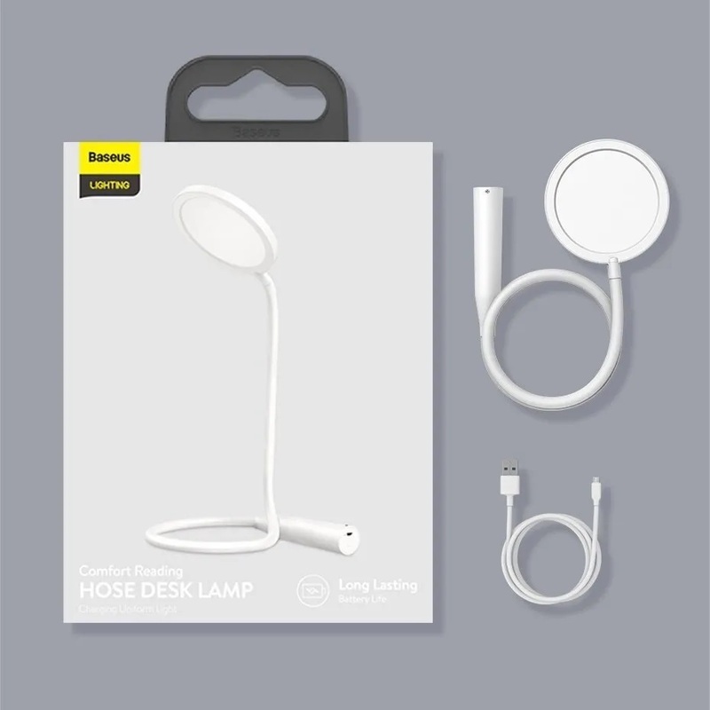 Лампа Baseus Comfort Reading Charging Uniform Light Hose (White) фото