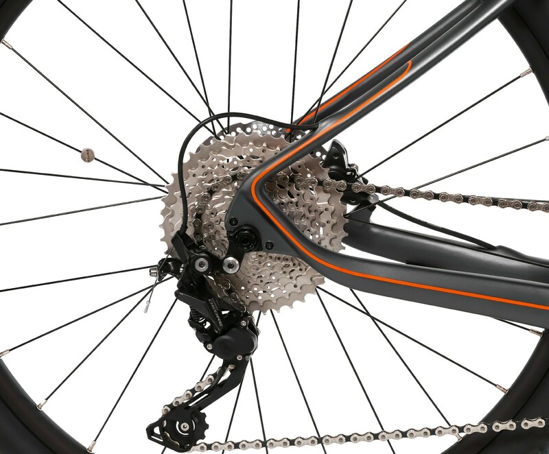 Електровелосипед карбоновий BC-700S (Orange-Black) фото