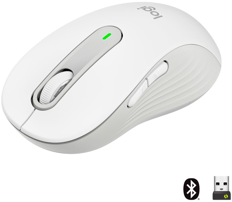 Миша Logitech Wireless M650L (Off-White) 910-006238 - фото - №0