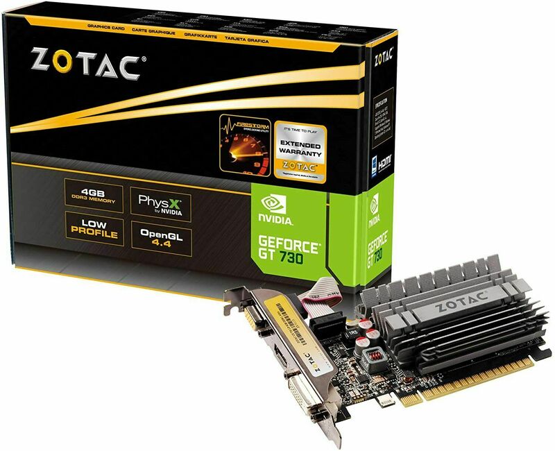 Видеокарта ZOTAC GeForce GT 730 4GB DDR3 ZONE Edition Low Profile (ZT-71115-20L) фото