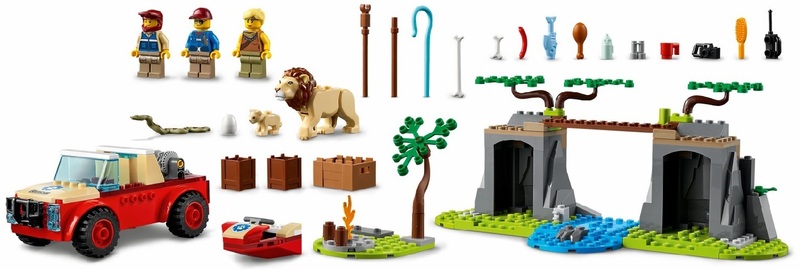Конструктор LEGO City Рятувальний позашляховик для звірів 60301 фото