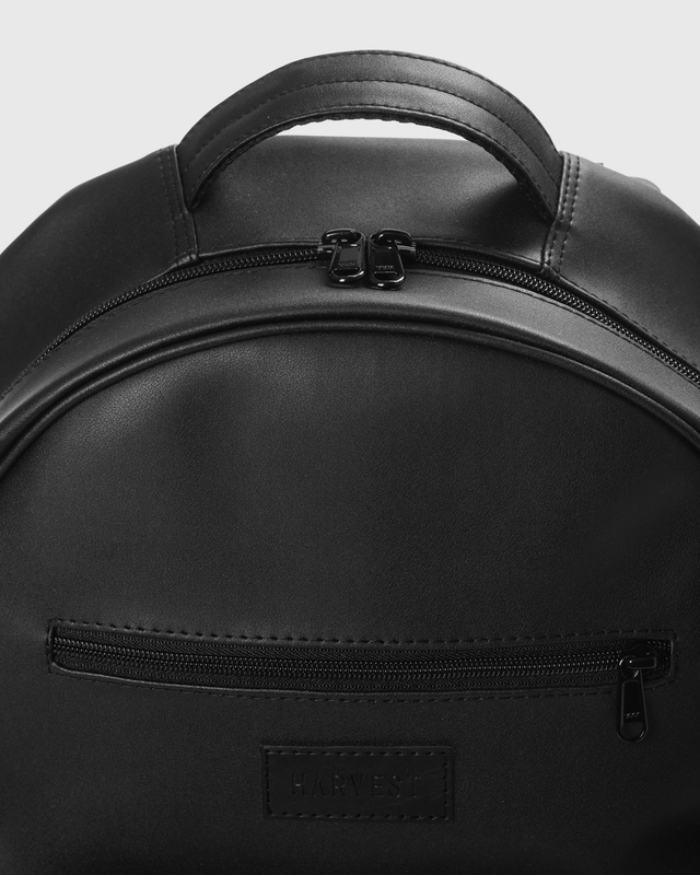 Рюкзак HARVEST TIPOLEATHER (Gloss) Black 15,6" - фото - №1