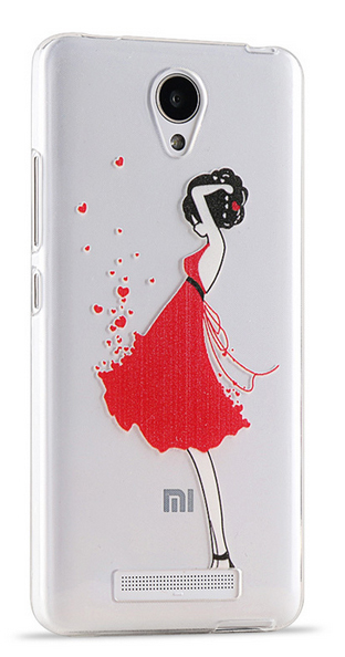 Чехол-накладка Cartoon Girl in Red для Xiaomi Redmi Note 2 фото